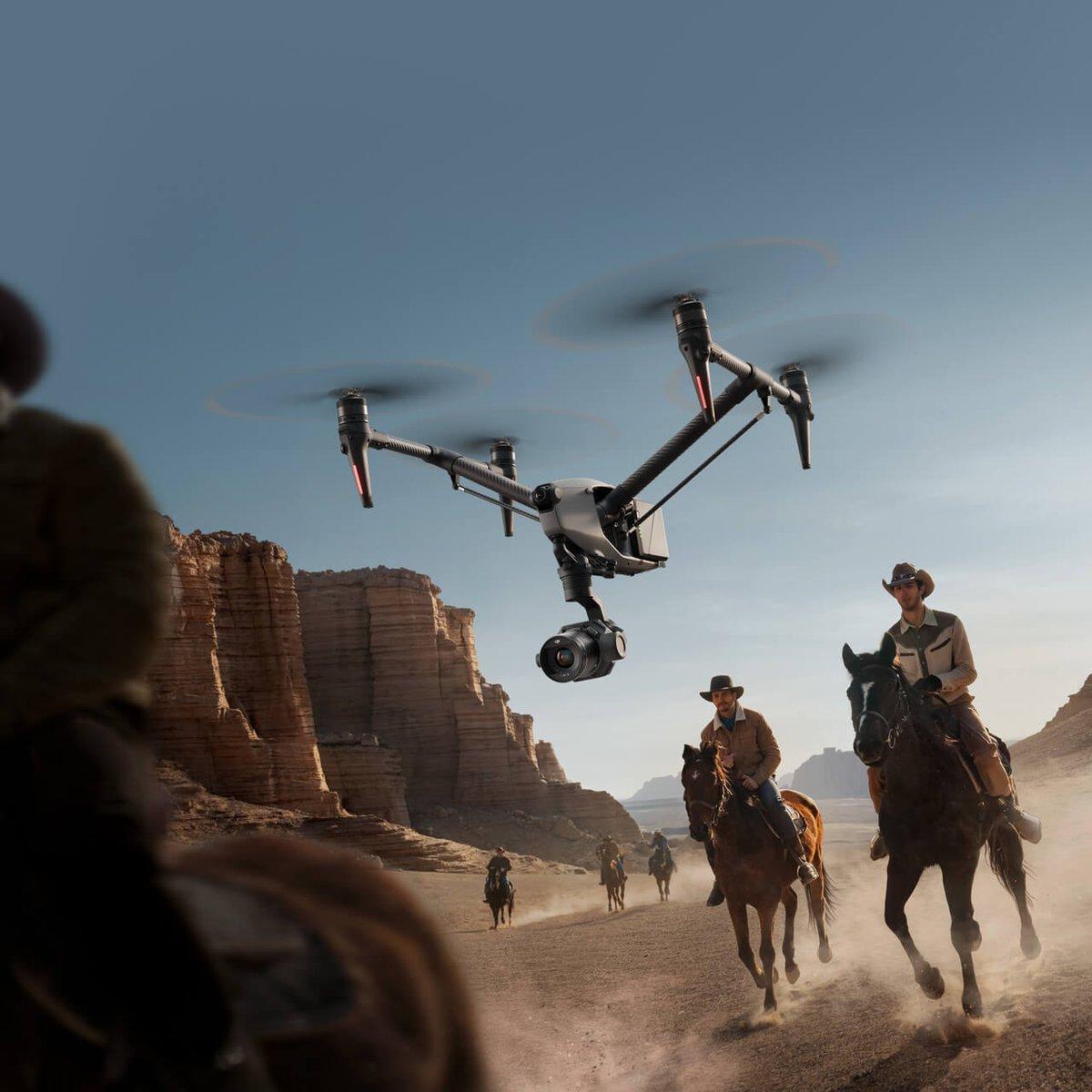 DJI Inspire 3, Zenmuse X9-8K Air ジンバルを備えた 8K シネマグレードの空撮プラットフォーム。