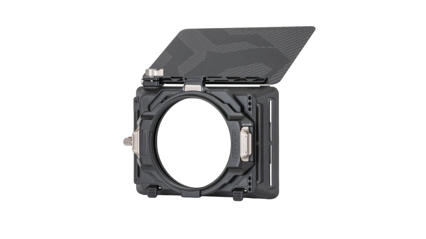 Tilta Mirage Matte Box · VND Kit, 可変 ND を内蔵したコンパクトなマットボックス、ラン&ガンのフィルターソリューション。